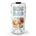 Custom Photo Christmas Birthday Gifts For Dog Dad, Dog Lovers • Dog Dad Handsome Chibi Version Photo - Personalized 3D Inflated Effect Tumbler