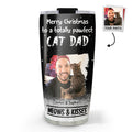 Custom Photo Christmas Birthday Gifts For Cat Lovers • Meow And Kiss Are All You Need Photo - Personalized Tumbler