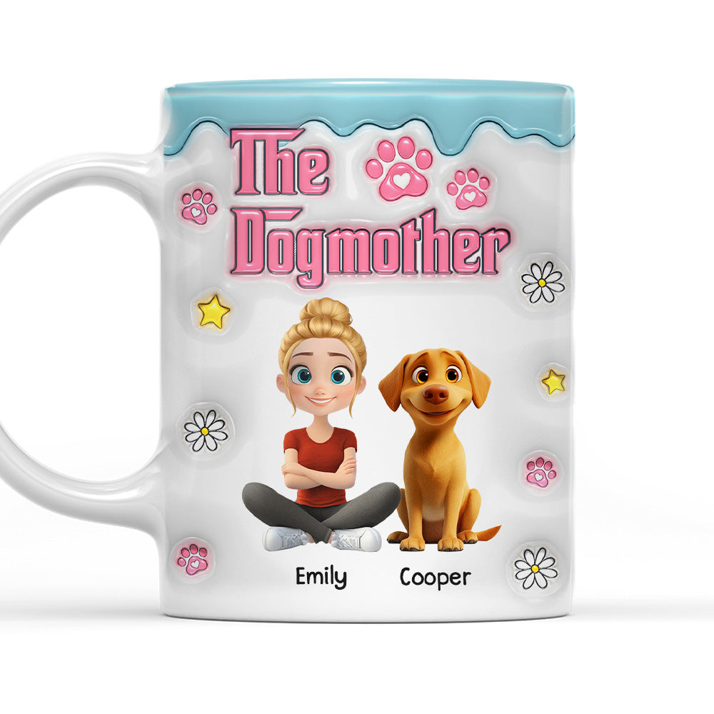 Custom Christmas Birthday Gifts For Dog Mom, Dog Lovers • Professional Dog Mother - Personalized 3D Inflated Effect Mug