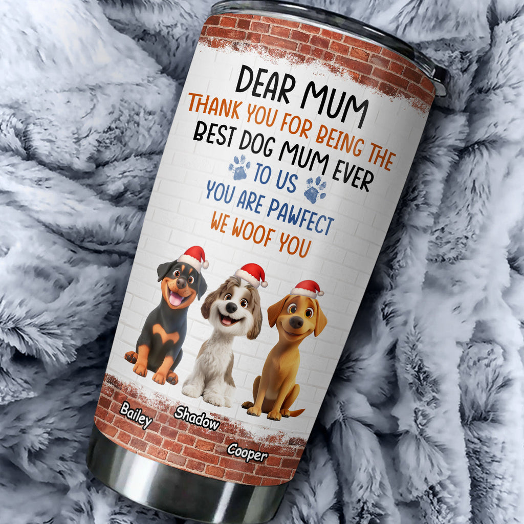 Custom Christmas Birthday Gifts For Dog Lovers • You Are So Pawfect - Personalized Tumbler