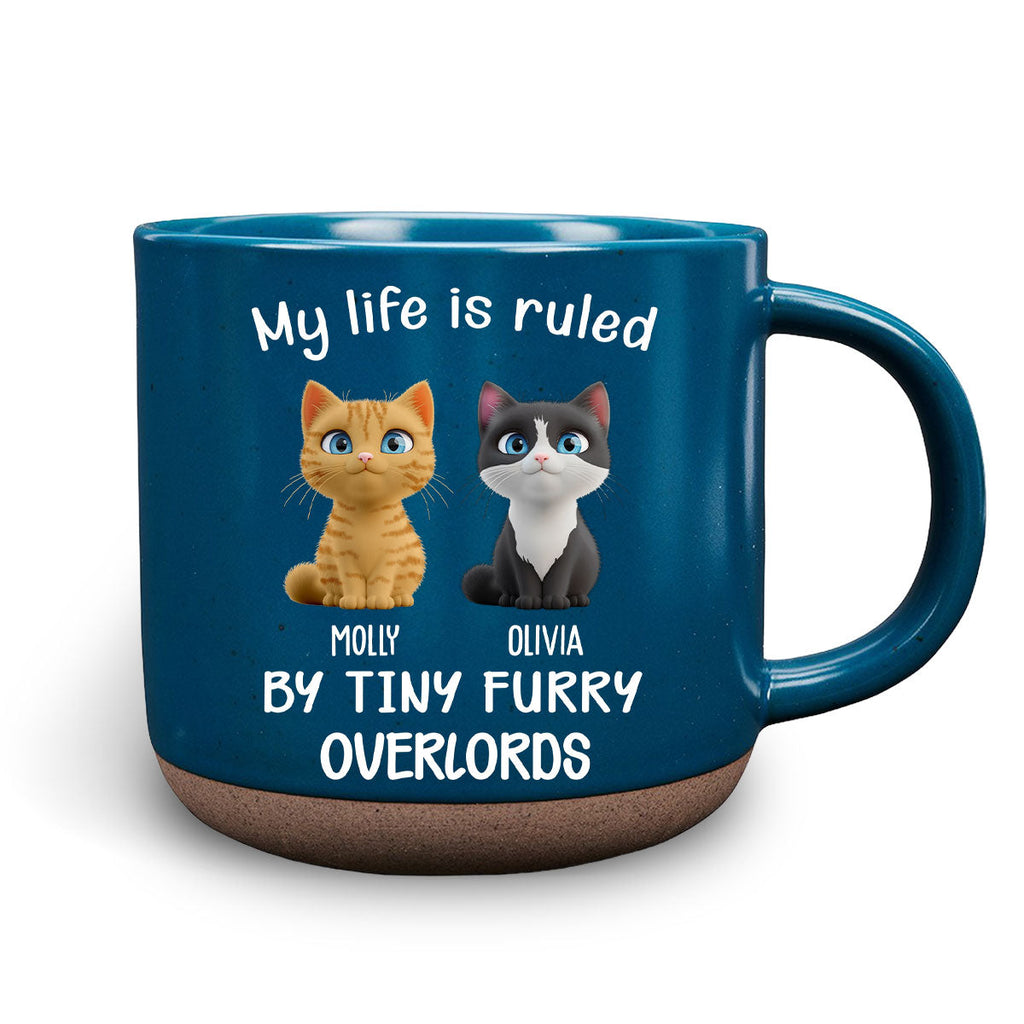 Custom Christmas Birthday Gifts For Pet Lovers • My Life Is Rule By Cat Chibi - Personalized Pottery Mug