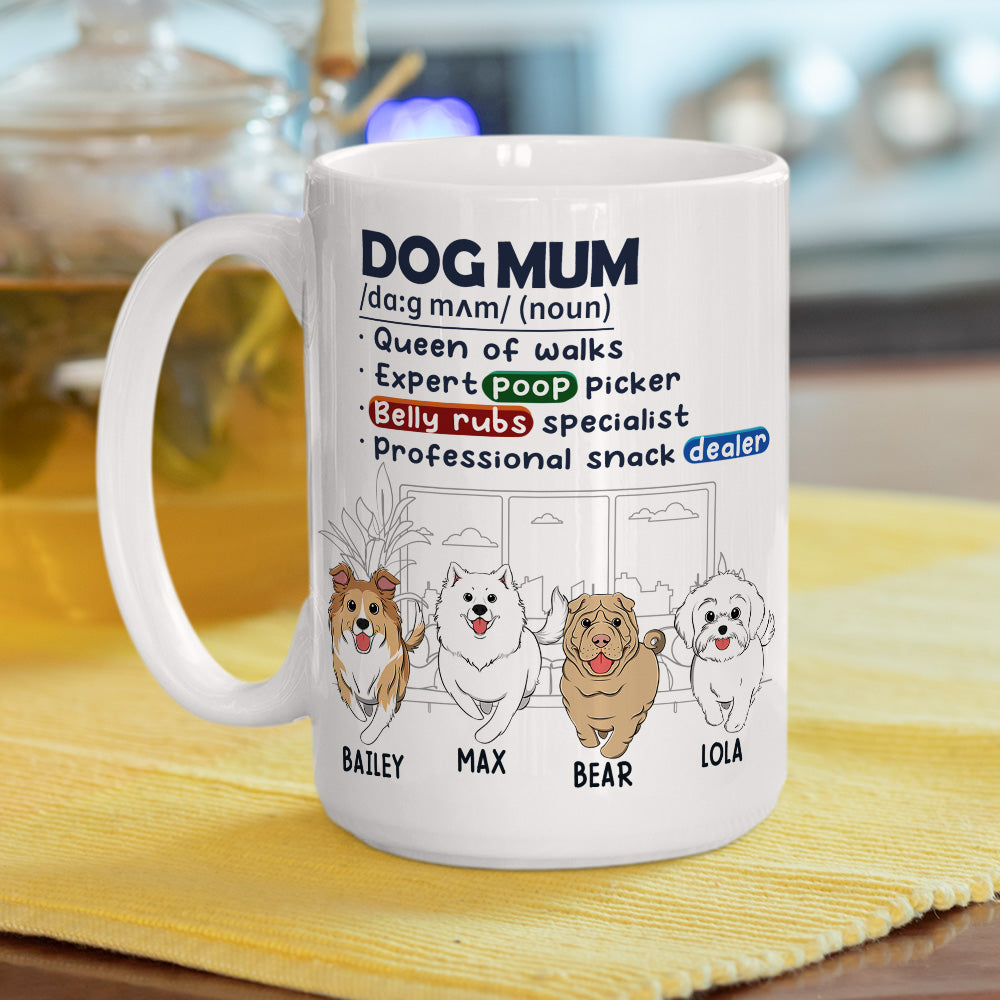 Custom Christmas Birthday Gifts For Dog Lovers • Dog King Queen Of Walks - Personalized Coffee Mug