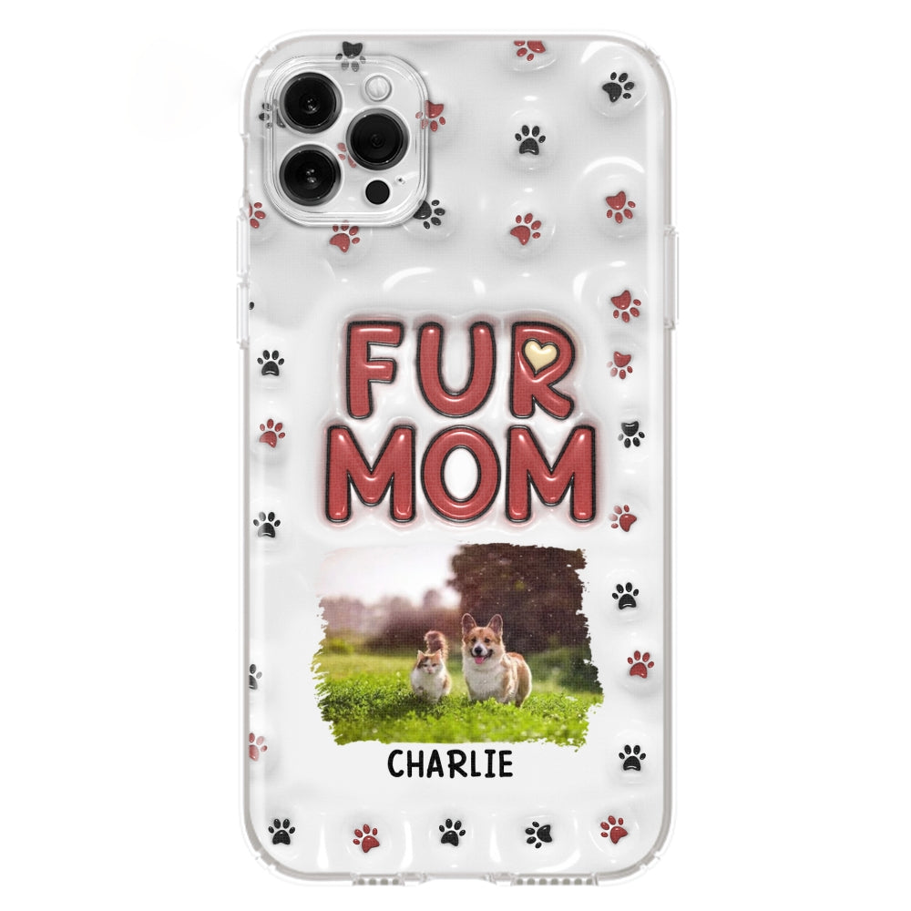 Lovely Fur Mom Photo - Personalized 3D Inflated Effect Phone Case