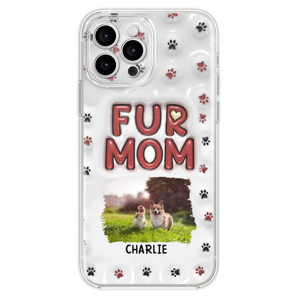 Lovely Fur Mom Photo - Personalized 3D Inflated Effect Phone Case