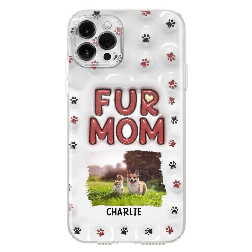 Lovely Fur Mom Photo - Personalized 3D Inflated Effect Phone Case