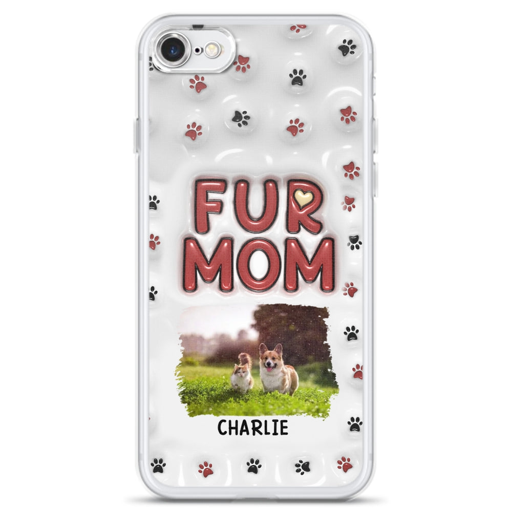 Lovely Fur Mom Photo - Personalized 3D Inflated Effect Phone Case