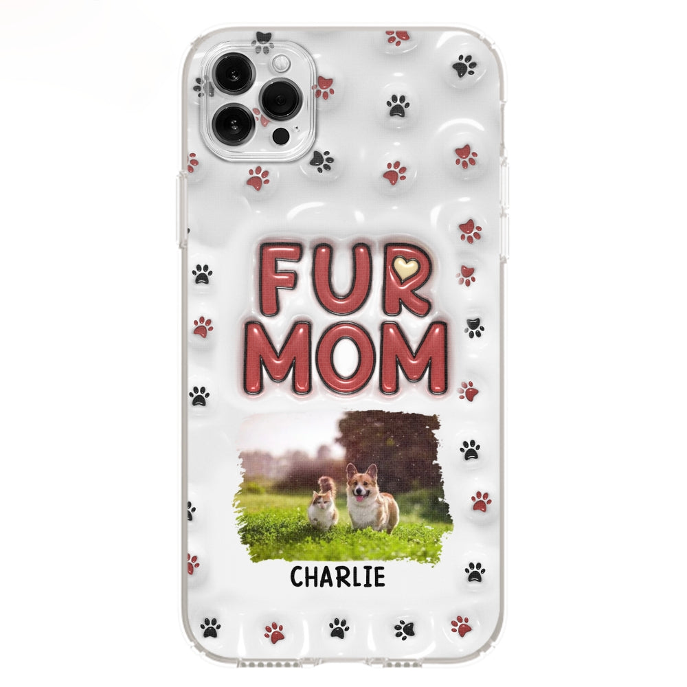 Lovely Fur Mom Photo - Personalized 3D Inflated Effect Phone Case