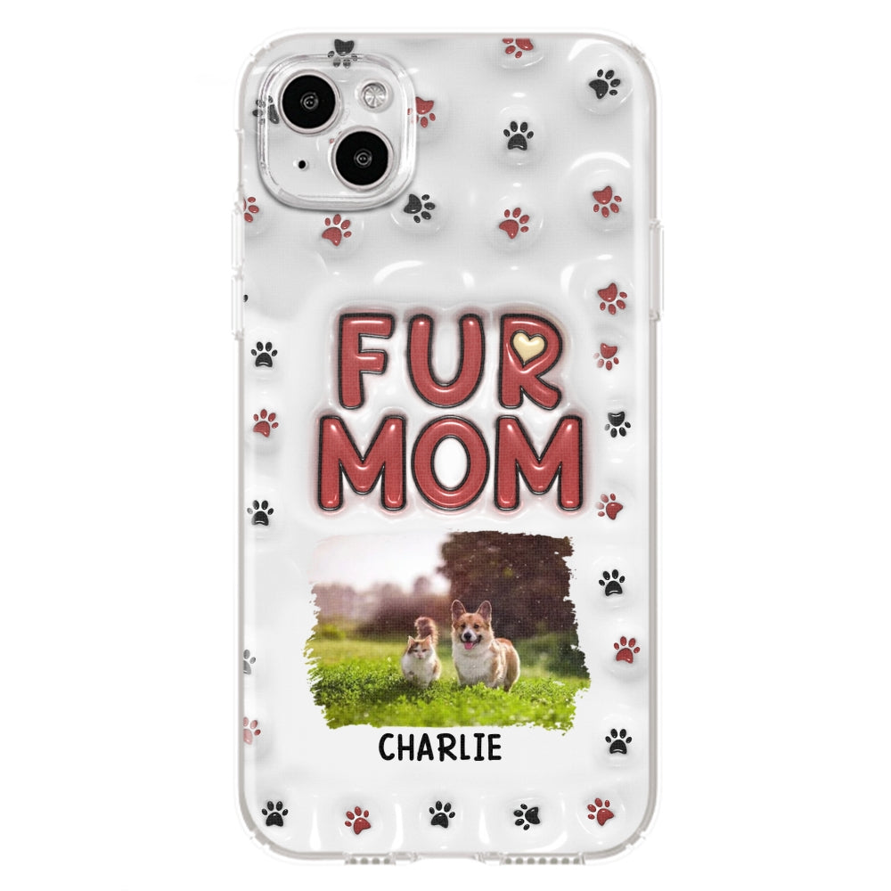 Lovely Fur Mom Photo - Personalized 3D Inflated Effect Phone Case