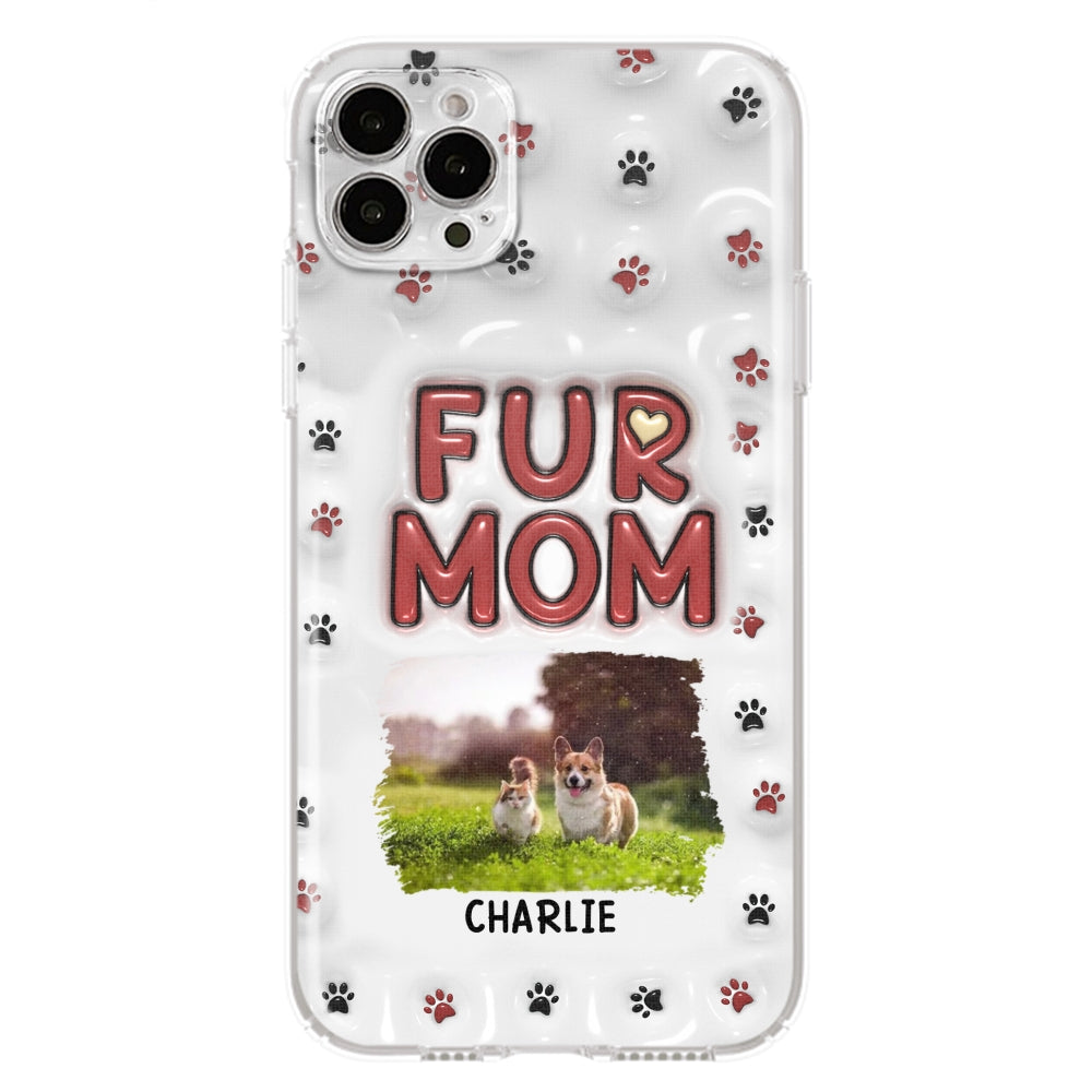 Lovely Fur Mom Photo - Personalized 3D Inflated Effect Phone Case