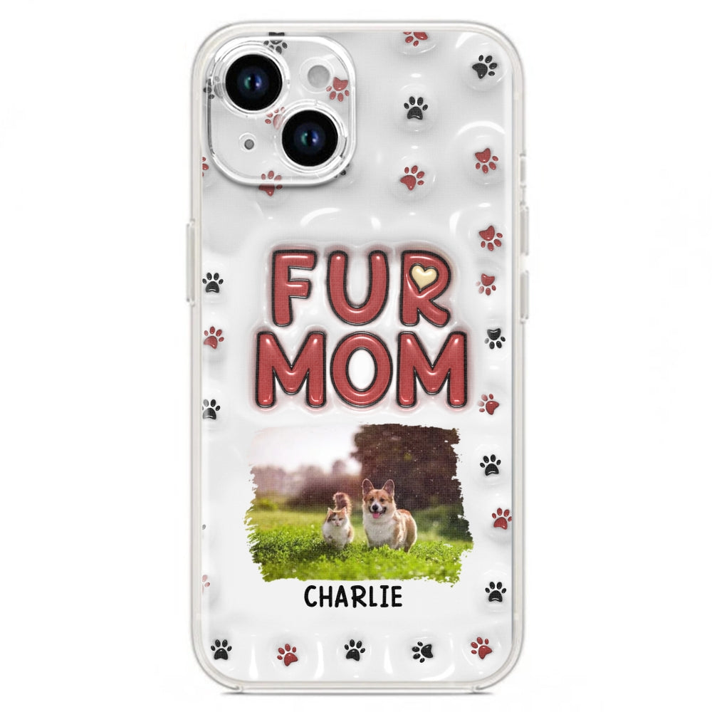 Lovely Fur Mom Photo - Personalized 3D Inflated Effect Phone Case