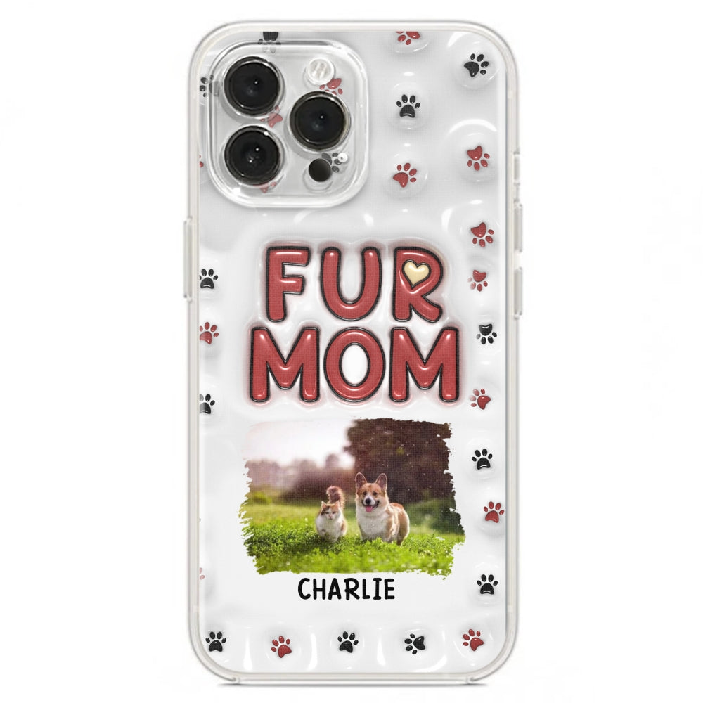 Lovely Fur Mom Photo - Personalized 3D Inflated Effect Phone Case