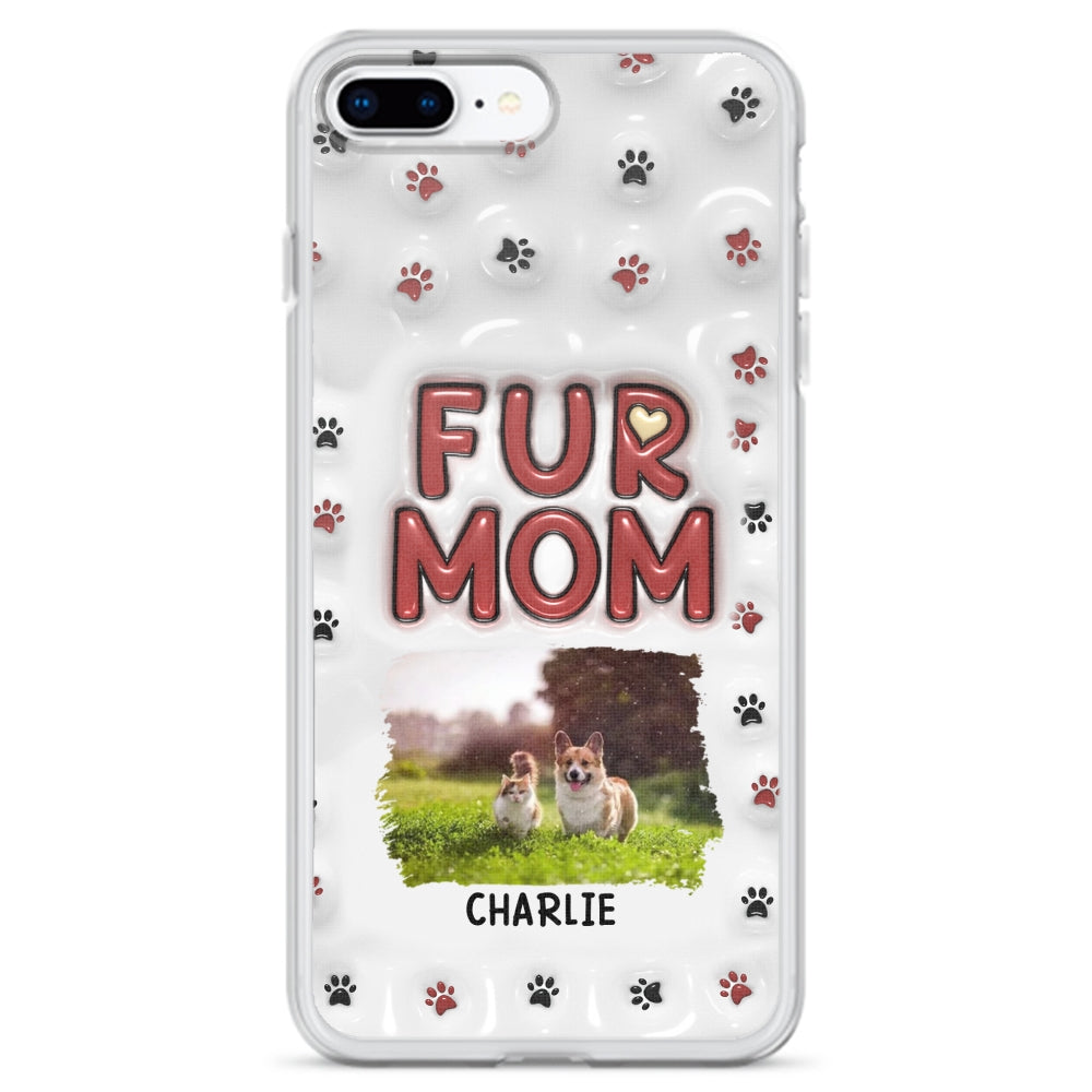 Lovely Fur Mom Photo - Personalized 3D Inflated Effect Phone Case
