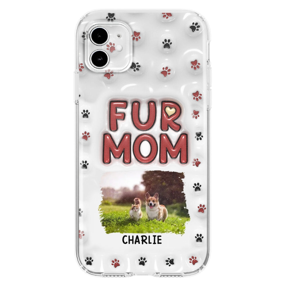 Lovely Fur Mom Photo - Personalized 3D Inflated Effect Phone Case