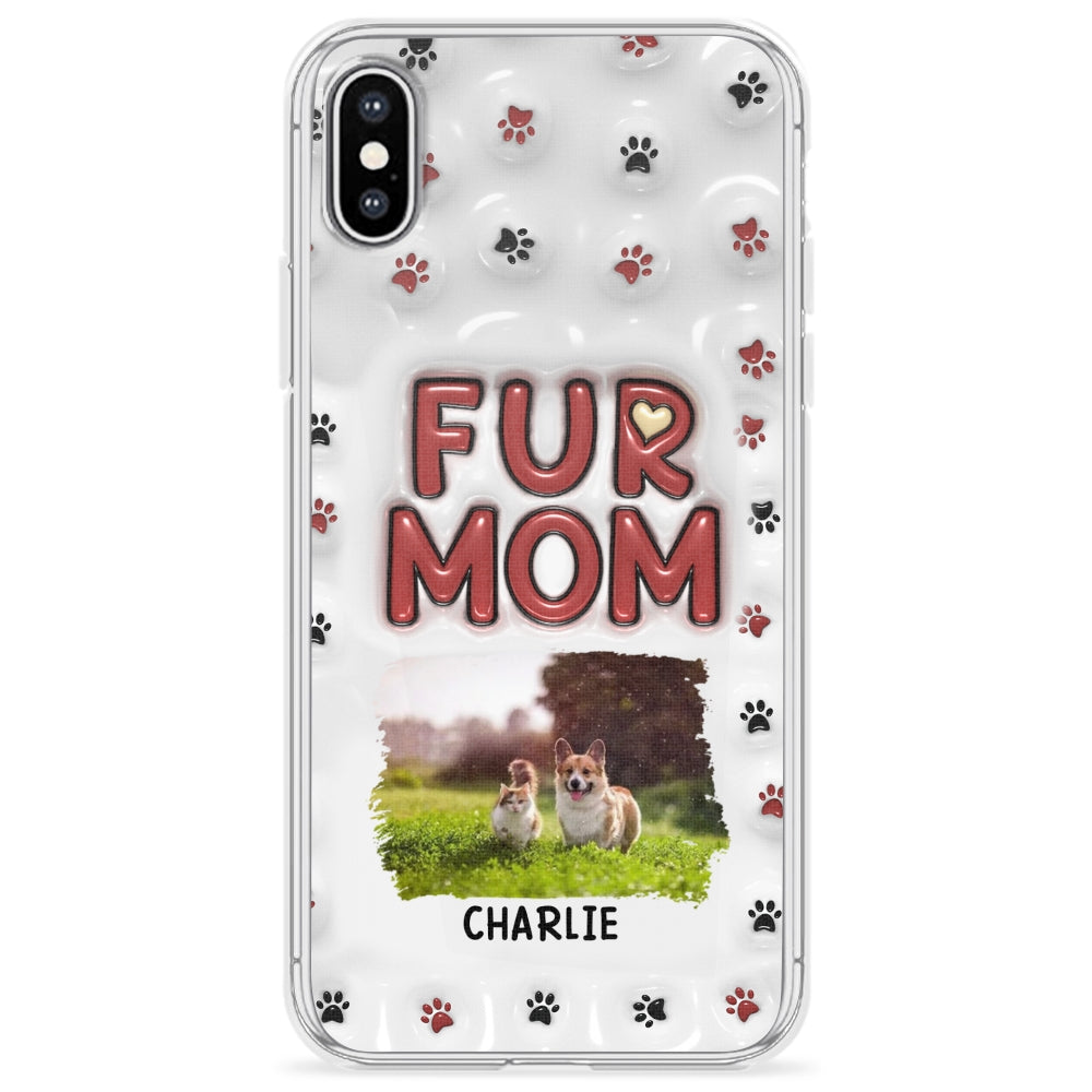 Lovely Fur Mom Photo - Personalized 3D Inflated Effect Phone Case