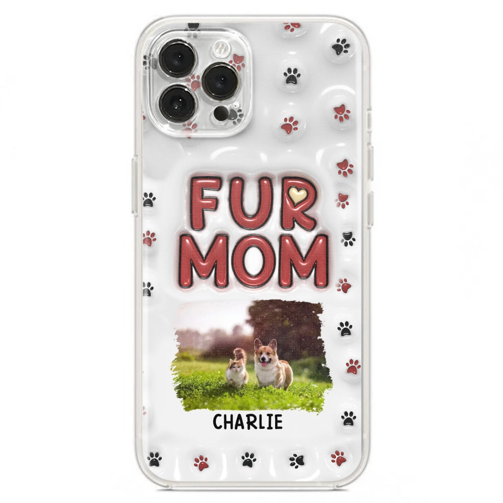 Lovely Fur Mom Photo - Personalized 3D Inflated Effect Phone Case