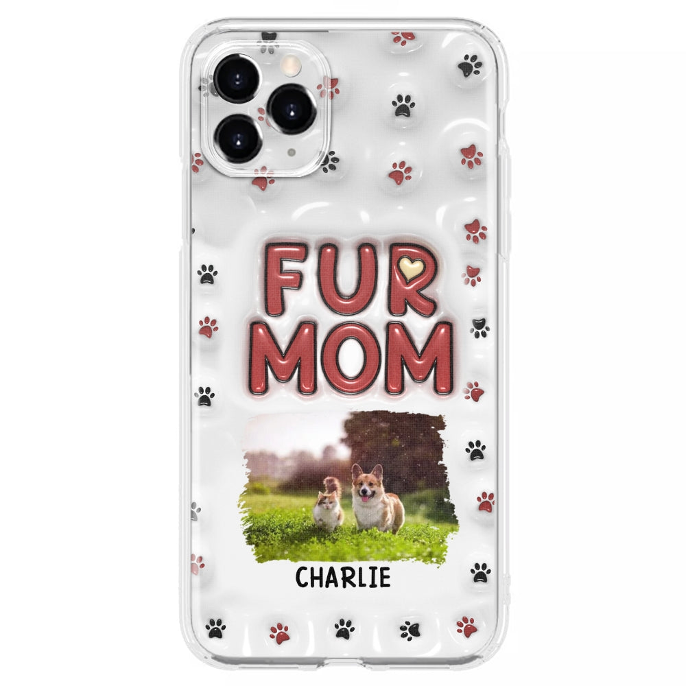 Lovely Fur Mom Photo - Personalized 3D Inflated Effect Phone Case