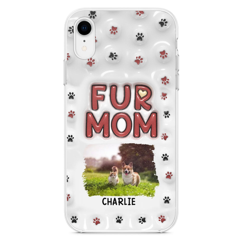 Lovely Fur Mom Photo - Personalized 3D Inflated Effect Phone Case