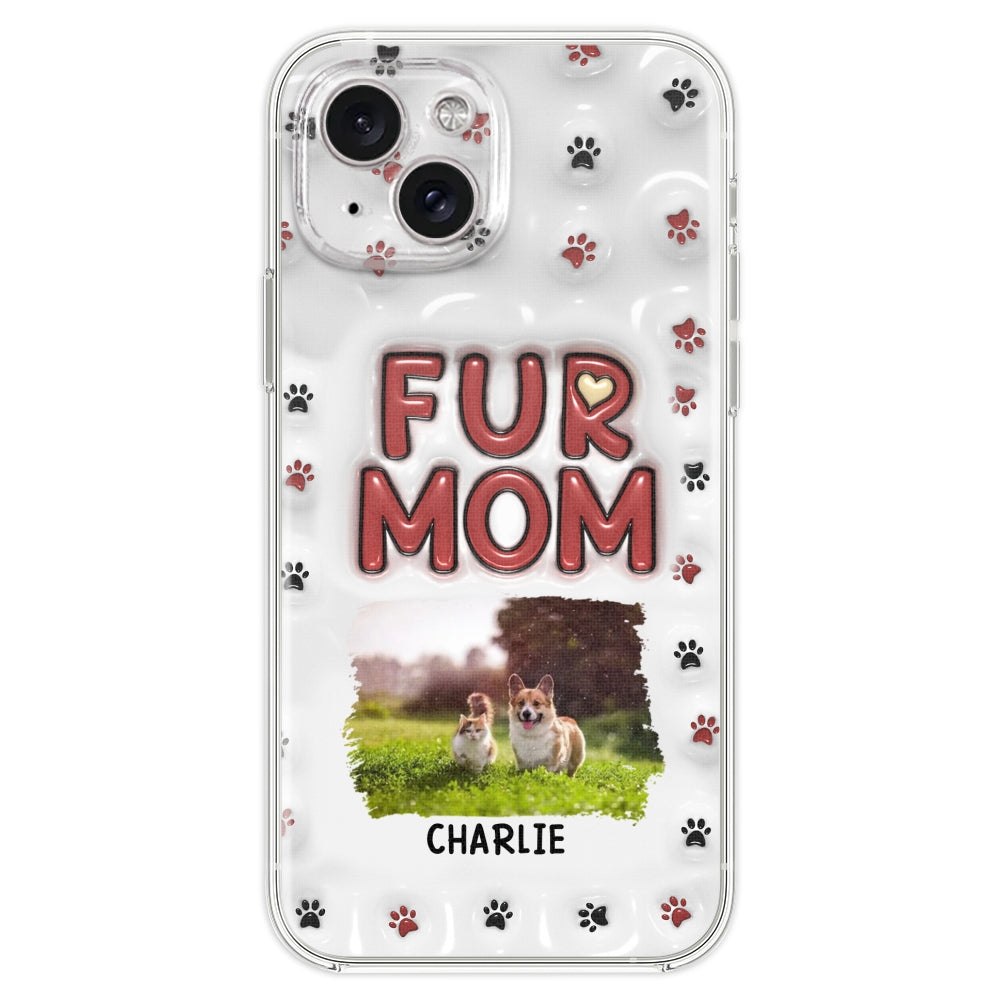 Lovely Fur Mom Photo - Personalized 3D Inflated Effect Phone Case