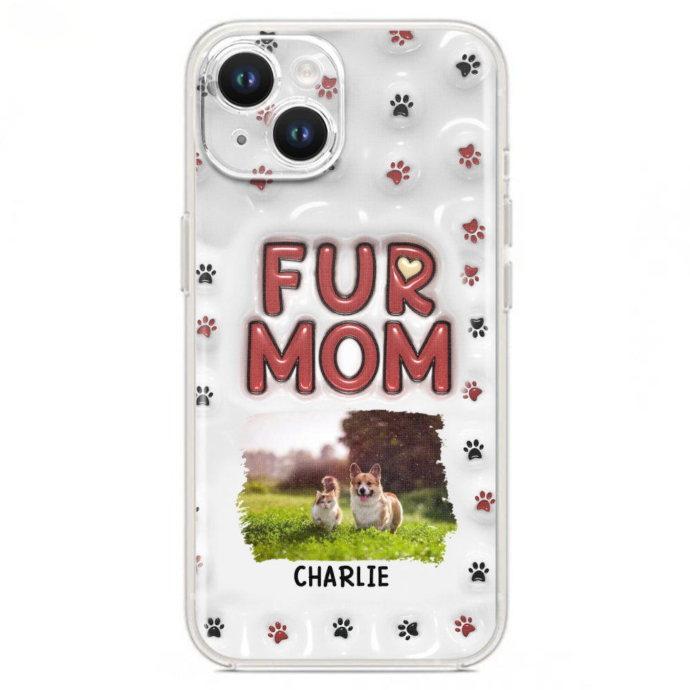 Lovely Fur Mom Photo - Personalized 3D Inflated Effect Phone Case