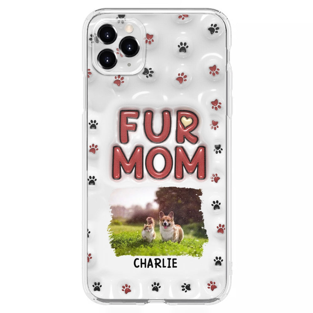 Lovely Fur Mom Photo - Personalized 3D Inflated Effect Phone Case