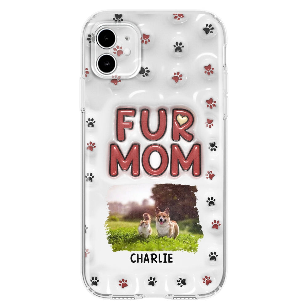 Lovely Fur Mom Photo - Personalized 3D Inflated Effect Phone Case