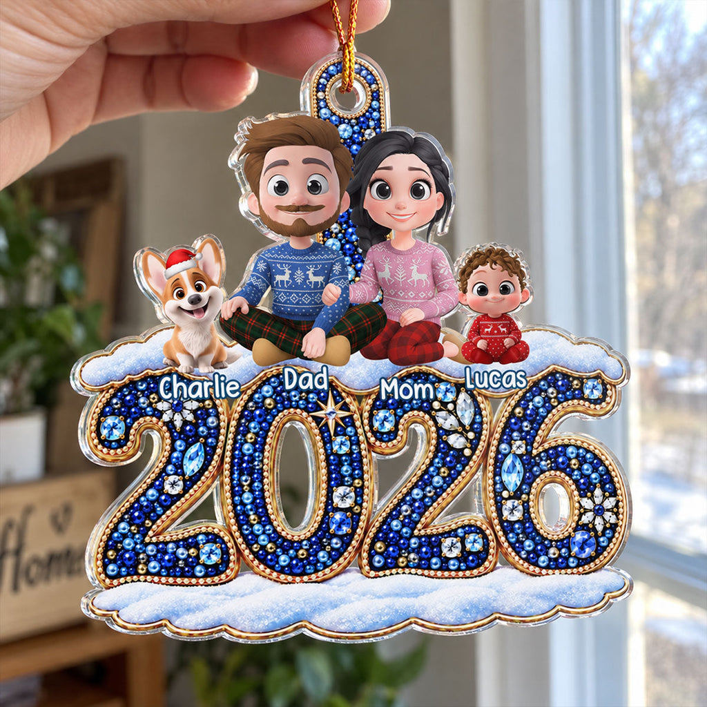 Custom Christmas Decor Home Birthday Gifts For Dog Lovers • A New Chapter Begins - Personalized Acrylic Ornament