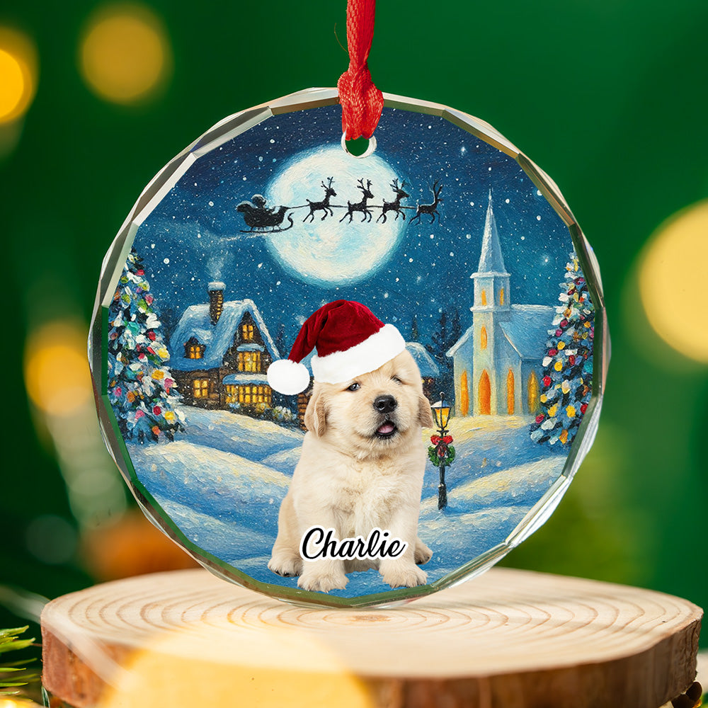 Falling In Me Photo - Personalized Glass Ornament