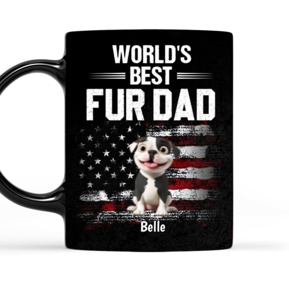 Custom Father's day Birthday Gifts For Pet Dad, Pet Lovers • World Best Pet Dad - Personalized Coffee Mug