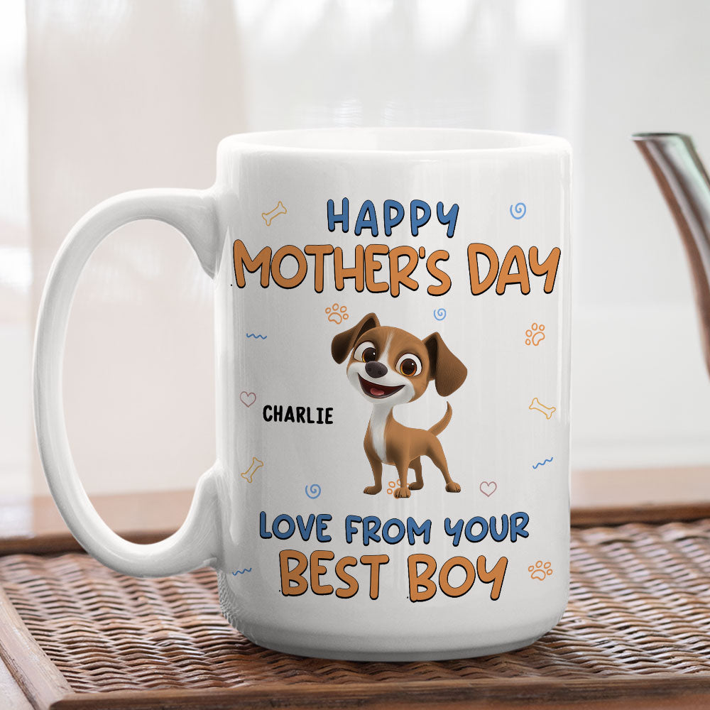 Custom Mother's Father's day Birthday Gifts For Dog Lovers • From Your Baby - Personalized Coffee Mug