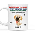 Custom Christmas Birthday Gifts For Dog Lovers • Watching You Dad Mom - Personalized Coffee Mug