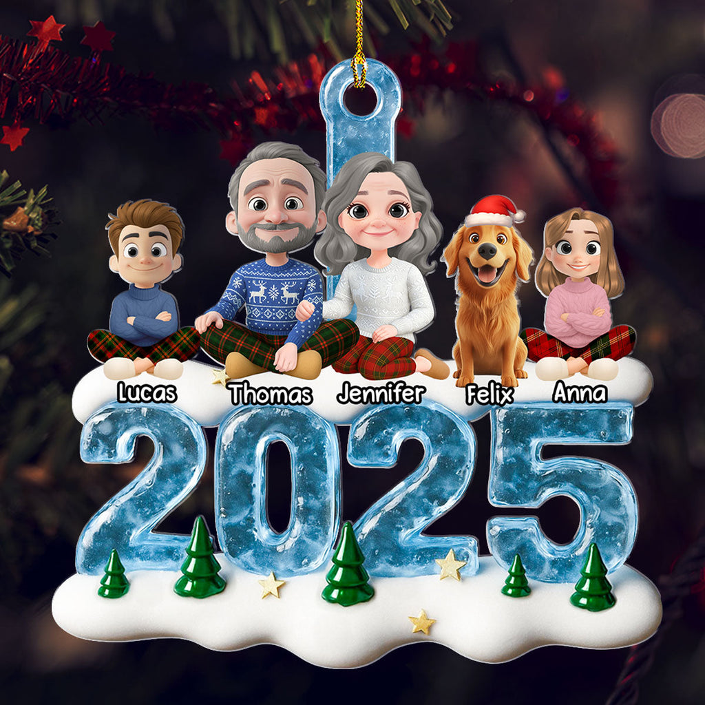 Custom Christmas Decor Home Birthday Gifts For Cat Lovers • We And Our Kids Ice - Personalized Acrylic Ornament