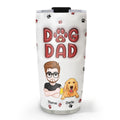 Custom Christmas Birthday Gifts For Dog Dad, Dog Lovers • Lovely Dog Dad - Personalized 3D Inflated Effect Tumbler