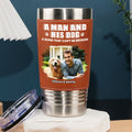 Custom Photo Christmas Birthday Gifts For Dog Lovers • Best Parent To Me Photo - Personalized Leather Tumbler