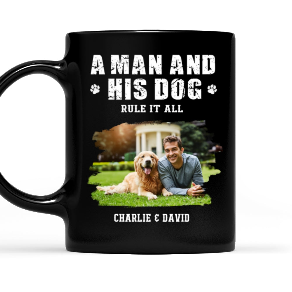 Custom Photo Christmas Birthday Gifts For Dog Dad, Dog Lovers • Will Ever Call You Dad Photo - Personalized Coffee Mug