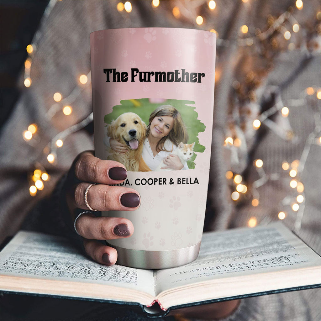 Custom Photo Christmas Birthday Gifts For Pet Mom, Pet Lovers • The Lovely Furmother Photo - Personalized Tumbler