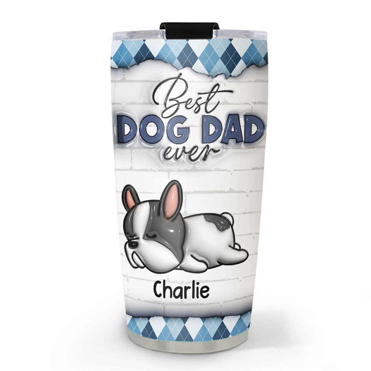 Custom Christmas Birthday Gifts For Pet Lovers • Best Dog Parents - Personalized 3D Inflated Effect Tumbler