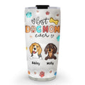 Custom Mother's day Birthday Gifts For Pet Mom, Pet Lovers • Mom Of The Dogs - Personalized 3D Inflated Effect Tumbler