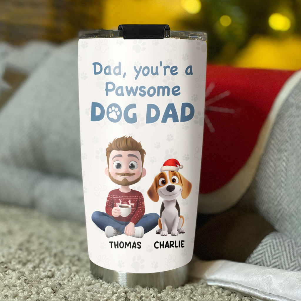 Custom Christmas Birthday Gifts For Dog Lovers • Pawsome Dog Parents - Personalized Tumbler