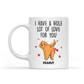 Custom Christmas Birthday Gifts For Dog Lovers • A W-Hole Lot - Personalized Coffee Mug