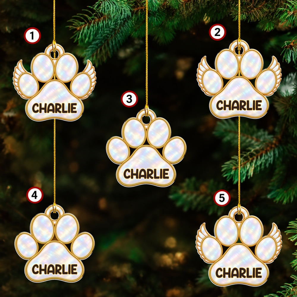 Custom Christmas Memorial Sympathy Gifts For Dogs, Cats • A Tree Of Love - Personalized Acrylic Ornament