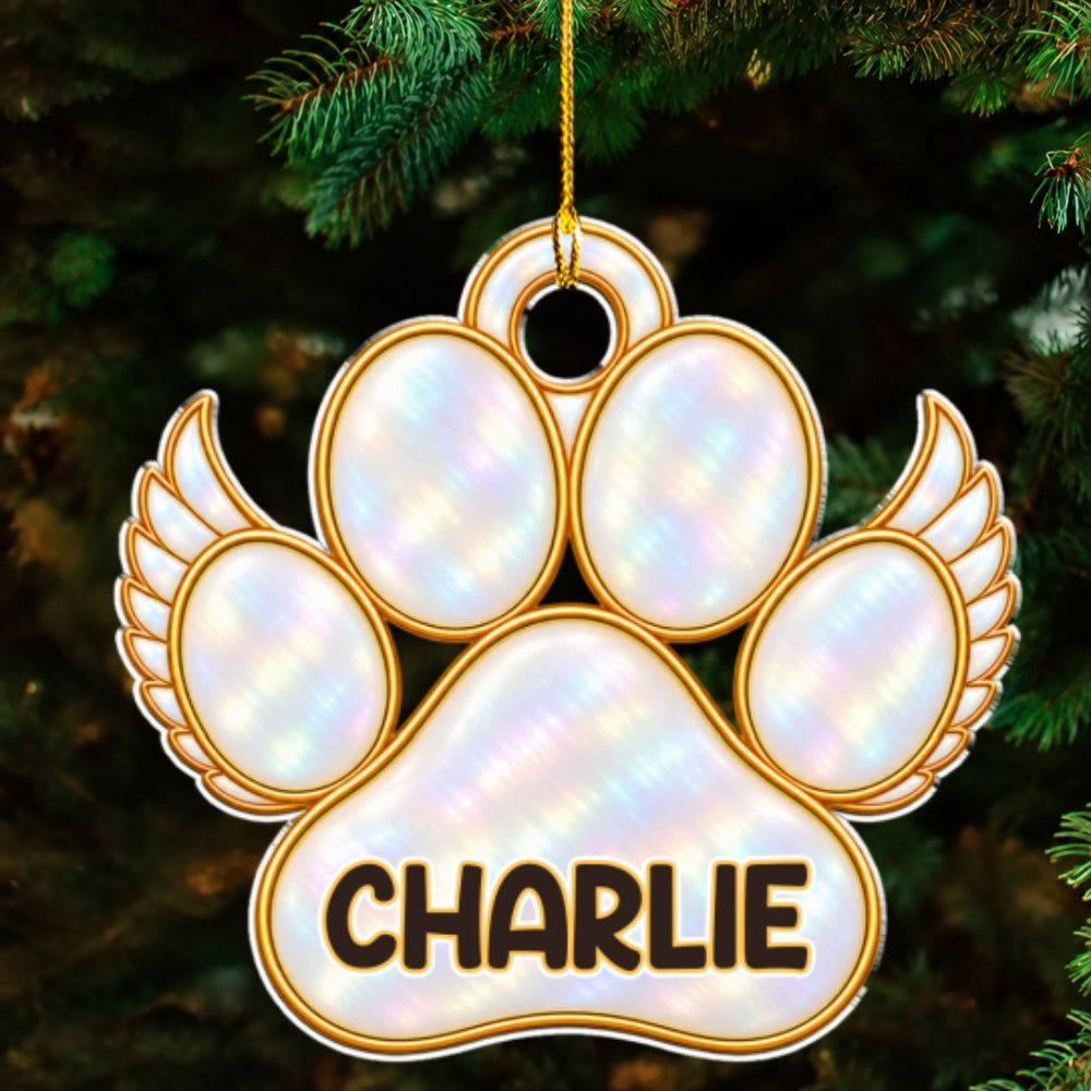 Custom Christmas Memorial Sympathy Gifts For Dogs, Cats • A Tree Of Love - Personalized Acrylic Ornament