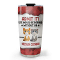 Custom Christmas Birthday Gifts For Cat Lovers • Catmas Dad Mom - Personalized 3D Inflated Effect Tumbler