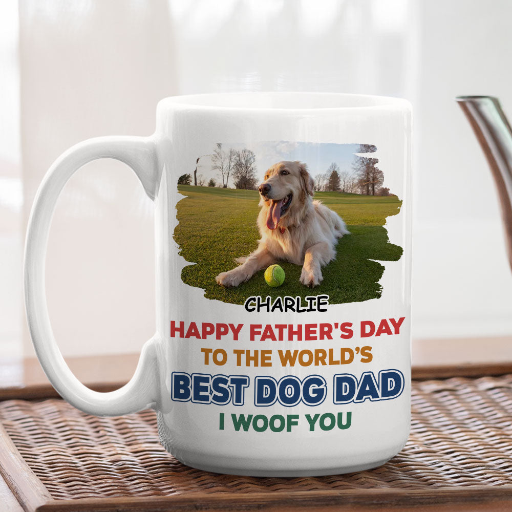 Custom Photo Mother's Father's day Birthday Gifts For Dog Lovers • Best In The World Photo - Personalized Coffee Mug