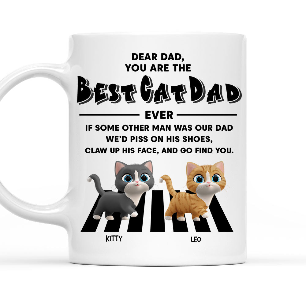 Custom Father's day Birthday Gifts For Cat Dad, Cat Lovers • Go Find You - Personalized Coffee Mug