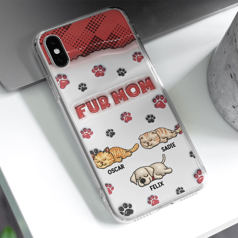 Fur Mom Version - Personalized 3D Inflated Effect Phone Case