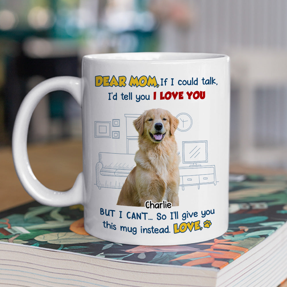Custom Photo Mother's Father's day Birthday Gifts For Dog Lovers • Here Is The Mug Version Photo - Personalized Coffee Mug