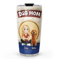 Custom Christmas Birthday Gifts For Dog Mom, Dog Lovers • Cute Dog Mum - Personalized 3D Inflated Effect Tumbler