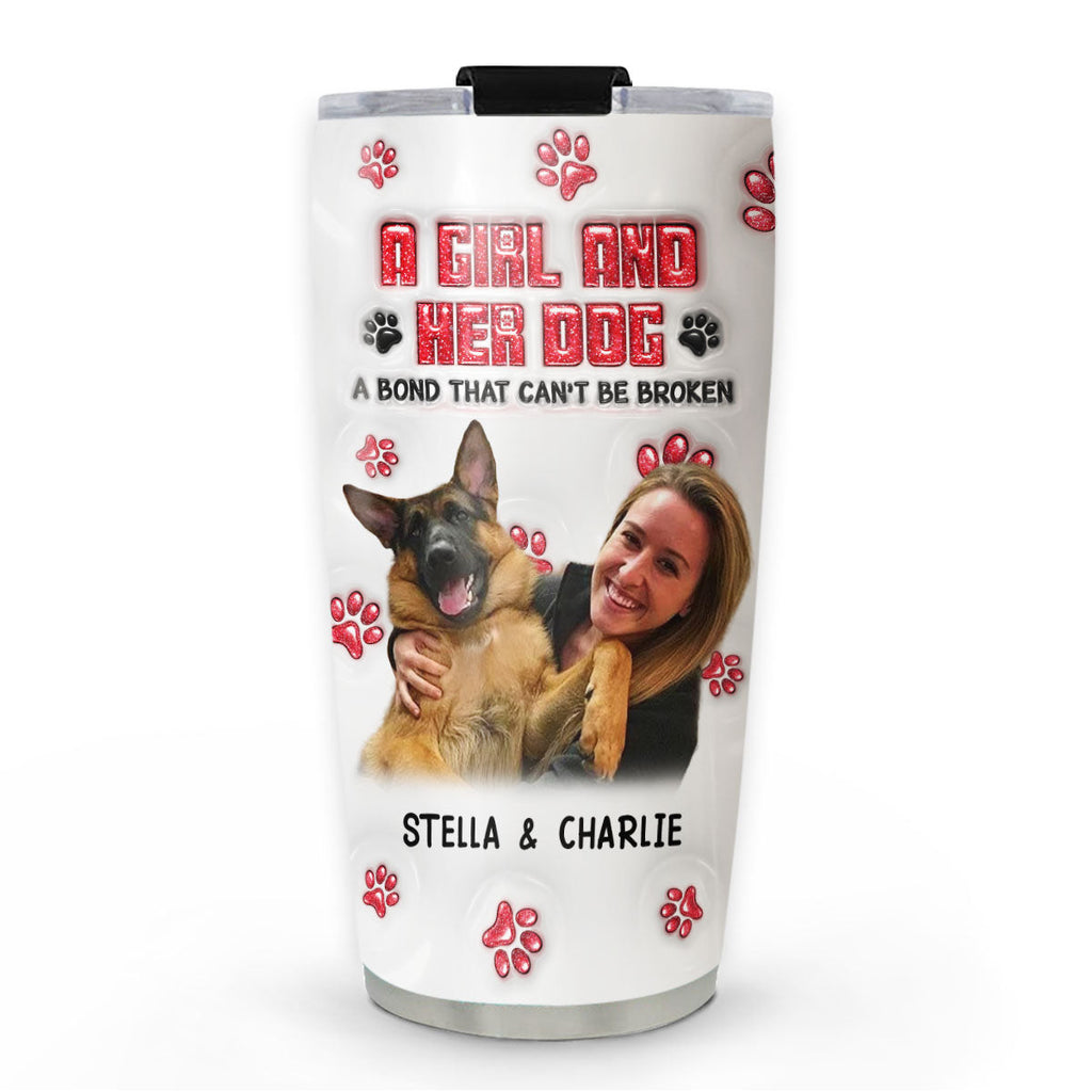 No Space Between Us Daily Photo Ver - Personalized 3D Inflated Effect Tumbler