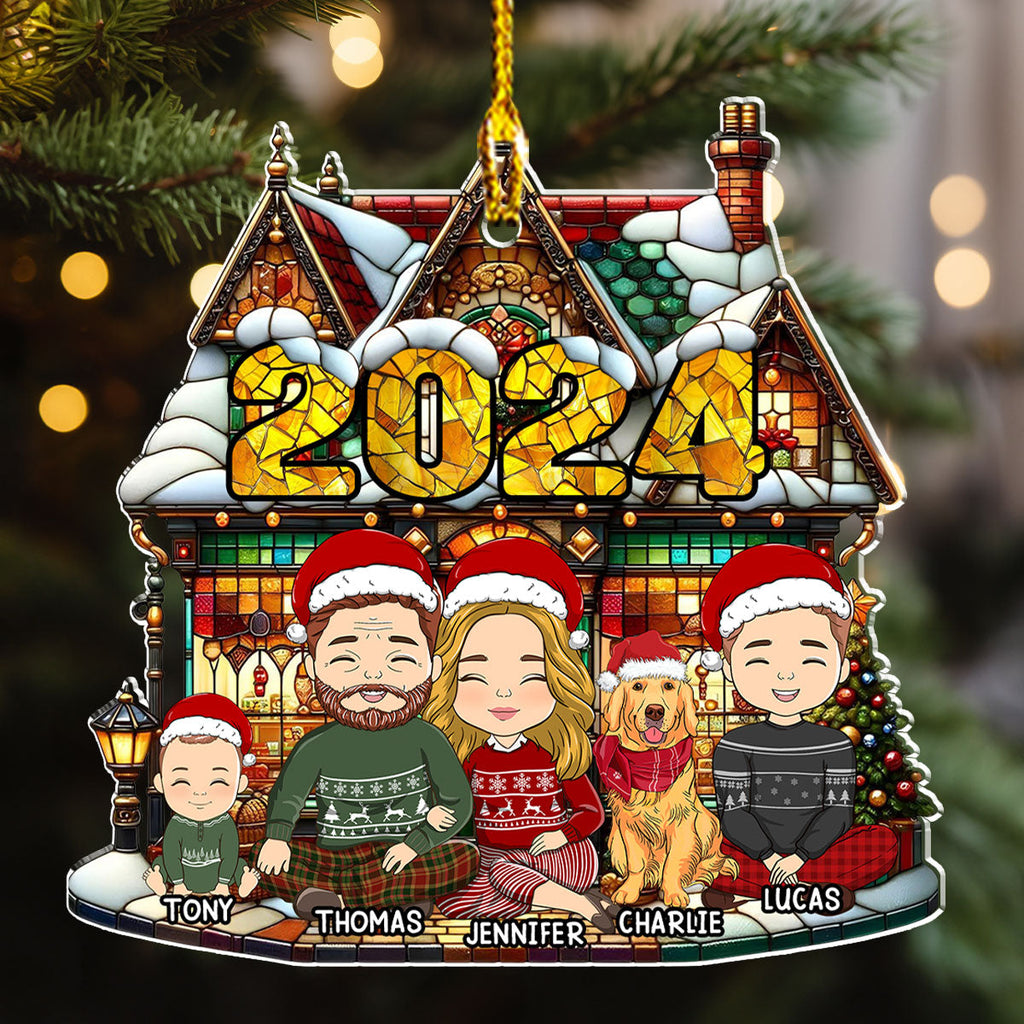 Warm Family - Personalized Acrylic Ornament
