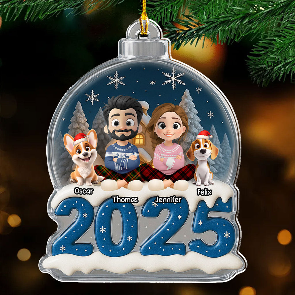 Custom Christmas Decor Home Birthday Gifts For Dog Lovers • We And Our Dog This Year - Personalized Acrylic Ornament